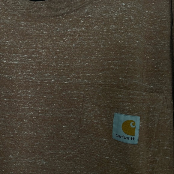 Carhartt Loose Fit Heavyweight Short Sleeve Pocket T Relaxed Fit Men’s 2XL Logo - Picture 2 of 4